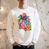 Heart Iii Unisex Sweatshirt Chalkboard