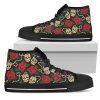 Rose Pansy Floral Flower Mens High Top Shoes Quqvrvguad