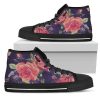 Rose Pansy Floral Flower Mens High Top Shoes Quqvrvguad