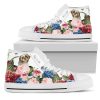 Rose Pansy Floral Flower Womens High Top Shoes Hccf2D2Pkh