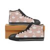 Swan Flower Light Pink Background Mens High Top Shoes White Hccsx8Qqv0